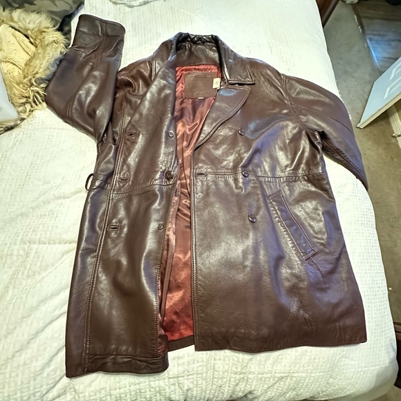 Coach Dark Brown Leather Jacket - Picture 10 of 14